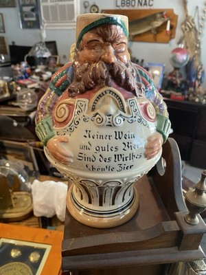 Vintage Gerz Beer Belly Innkeeper 9.5'' West Germany Beer Wine Stein Pitcher 
