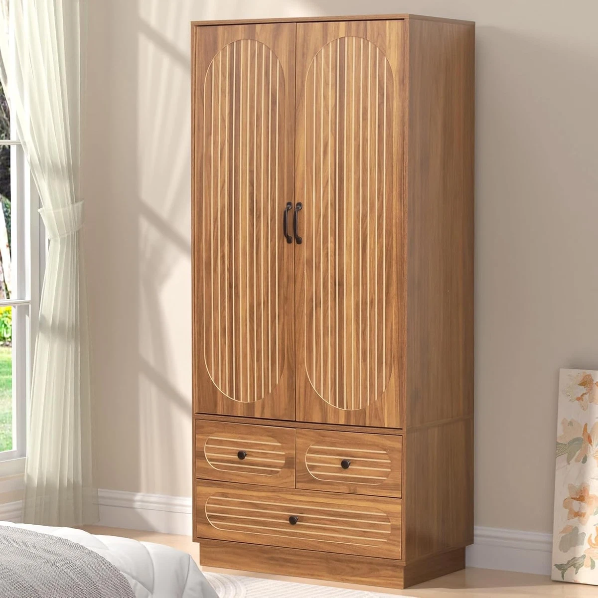 Wood Wardrobe Closet for sale | eBay