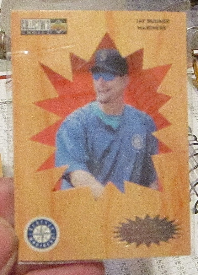 1996 COLLECTORS CHOICE CRASH THE GAME SILVER JAY BUHNER  REDEEMED CR 25