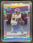 2020 Panini Donruss Optic Justin Jefferson Rated Rookie Auto Holo RC #/99