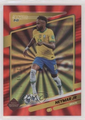 2021-22 Panini Donruss Road to Qatar Holo Red Laser 34/99 Neymar Jr #18 n0c