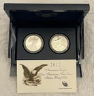 2012 S Two Coin American Eagle Silver Proof Set San Francisco OGP
