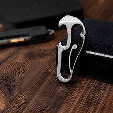 Titanium Alloy Mini EDC Multi Tool Carabiner Keychain Bottle Opener Waterproof