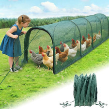 Foldable Chicken Tunnel Instant Setup, No Assembly Required, 157 Inch Portable
