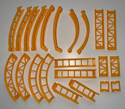 NEW Lego Roller Coaster Track Bright Light Orange Pick your Piece 10303