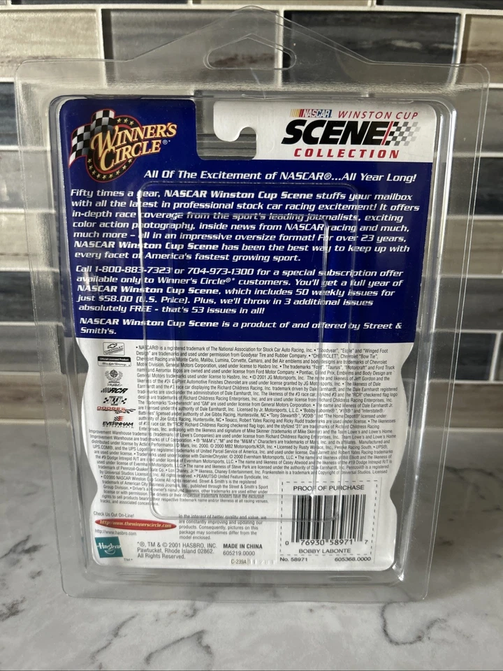 Nascar Winston Cup Scene Collection Winners Circle #18 2001 - Image 2 of 4