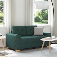 Loveseat Sofa DunkelgrüN 120 Cm Stoff