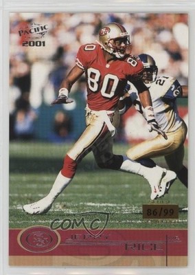 2001 Pacific Hobby LTD 86/99 Jerry Rice #387 HOF 4hj