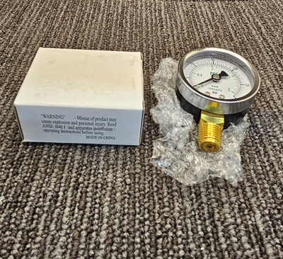 #ad #ad MEC MEJ501: Dial Dry Pressure Gauge 0 30 Psi Brass Bottom Mount 1 4quot; MNPT 2quot; SC $20.19