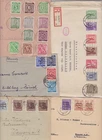 SBZ collection 27 letters/cards used 1945-1949 EF, MeF, MiF, Foreign, Registered Cover...