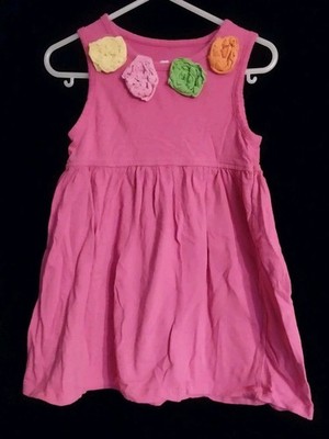 Koala Kids Girls Pink Sundress With Floral Appliques, 5T, Read, Look, Free Ship!