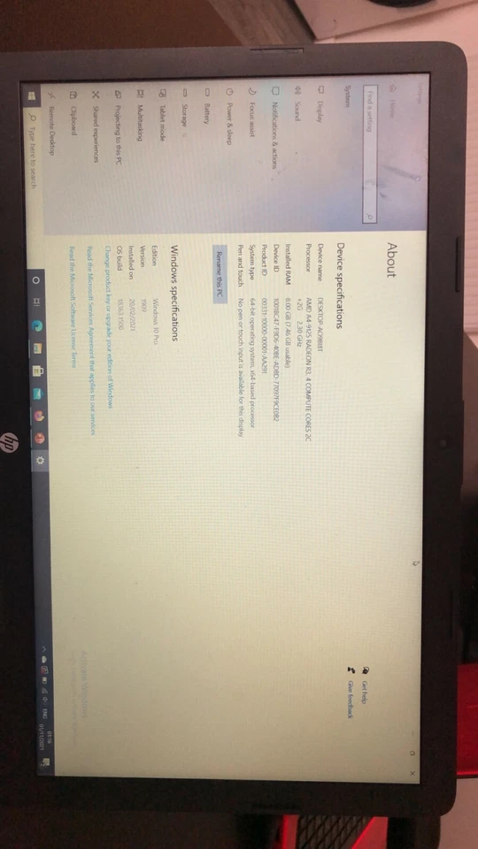 Hp Laptop - Image 3 of 4