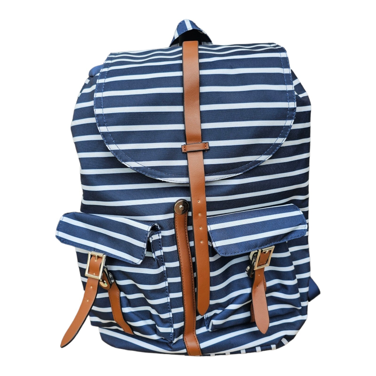 No Boundaries Drawstring Backpack Classic Navy Wh… - image 1