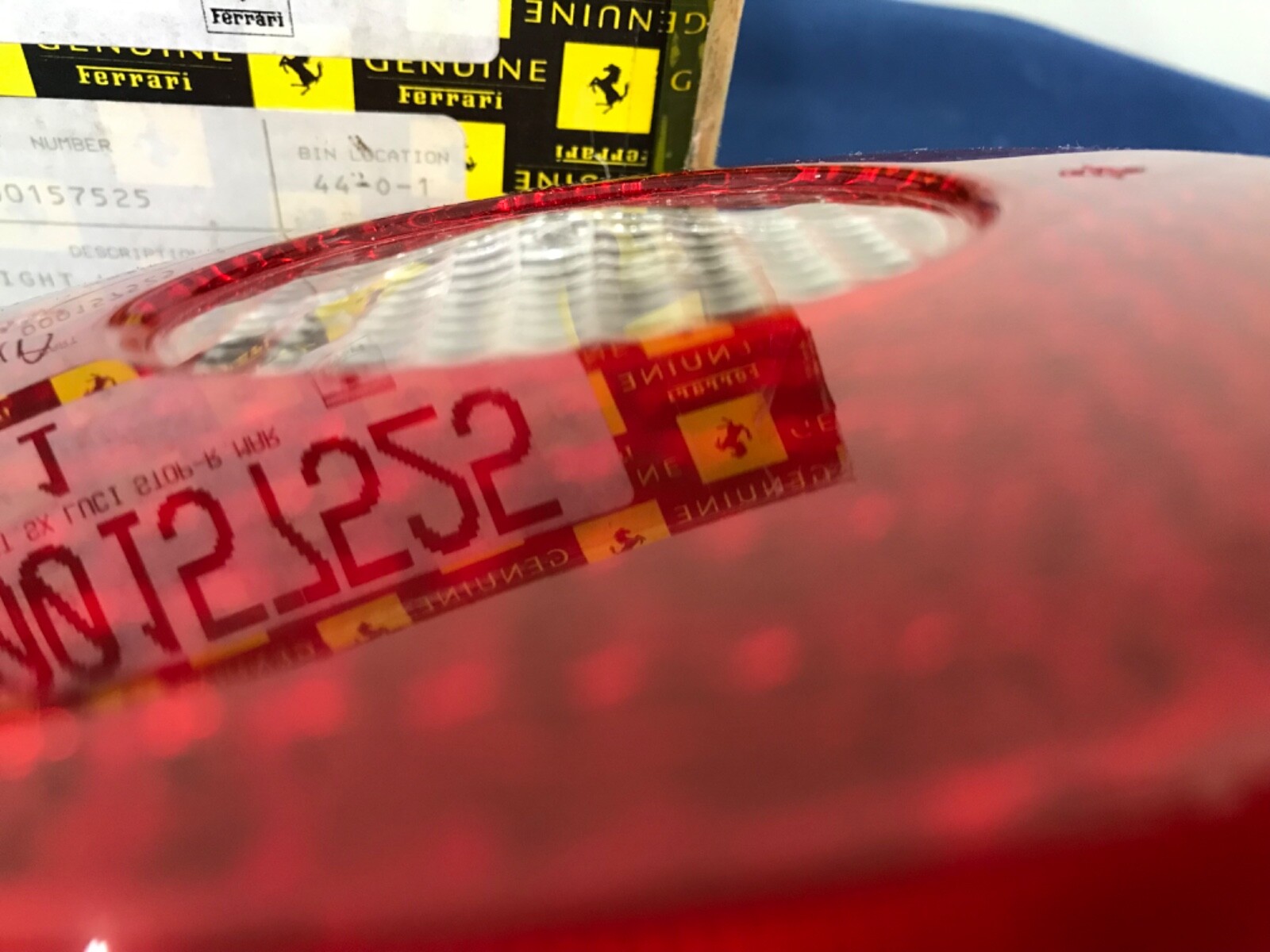 FERRARI 360 355 512 550 575 F50 DRIVER LEFT SIDE INNER TAIL LIGHT OEM 157525
