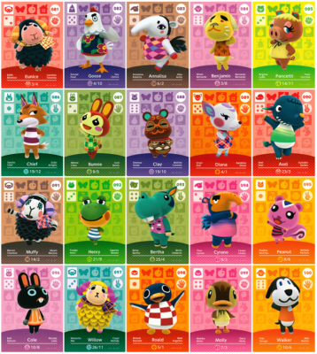 Carte Amiibo Animal Crossing – Mina (Deena) N°054 – Série 1 – EUR – Near Mint