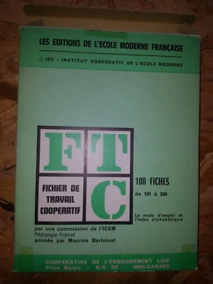 édition de l'école moderne 1973 fichier travail coopératif 100 fiches - Photo 1/4