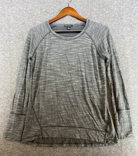 Champion Elite Women  s Long Sleeve Round Neck Athletic Gray Shirt Size Medium