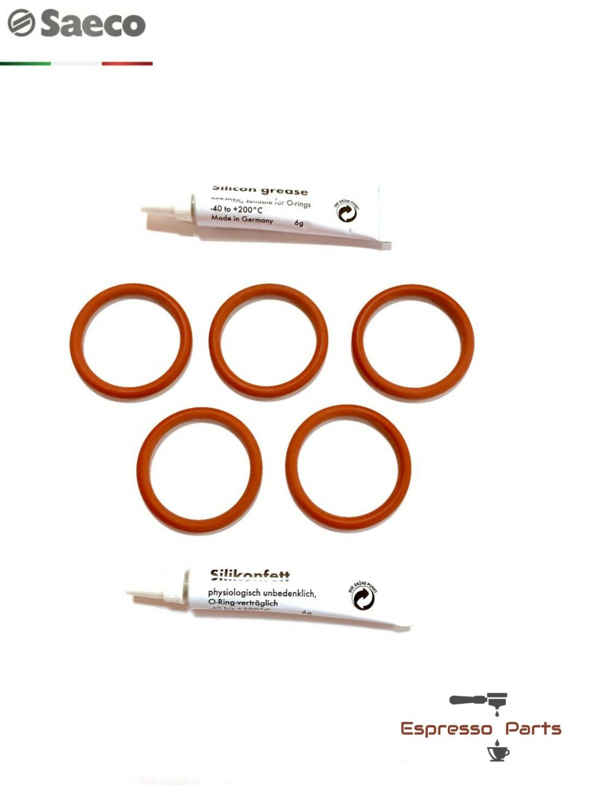 Saeco Set Maintenance Kit With 5 x Orings & 2 x Silicon Grease for