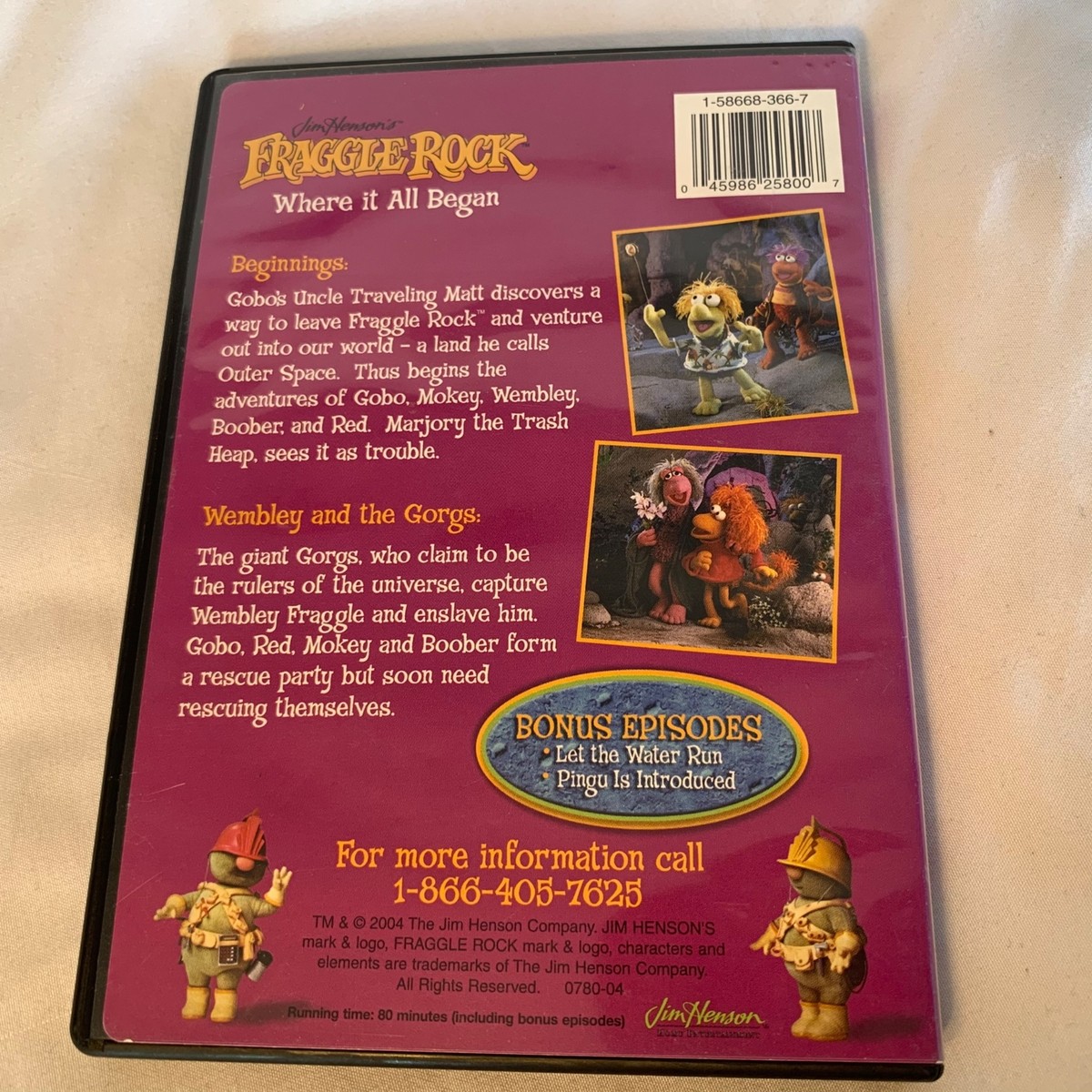 Fraggle Rock Where It All Began DVD 2004 2 Episodes + Bonus