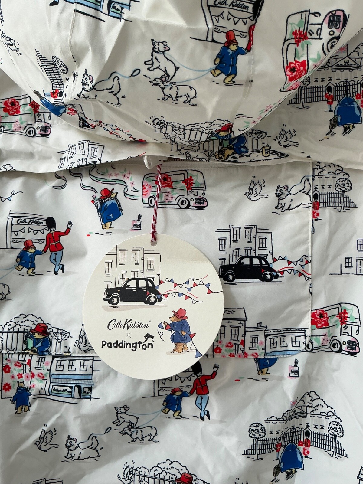 BNWT Next Cath Kidston Paddington Goes To London Print Raincoat/Jacket-XS image 6