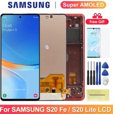 Samsung Galaxy S20 FE OLED Display Touch Screen Digitizer Replace Frame For G781