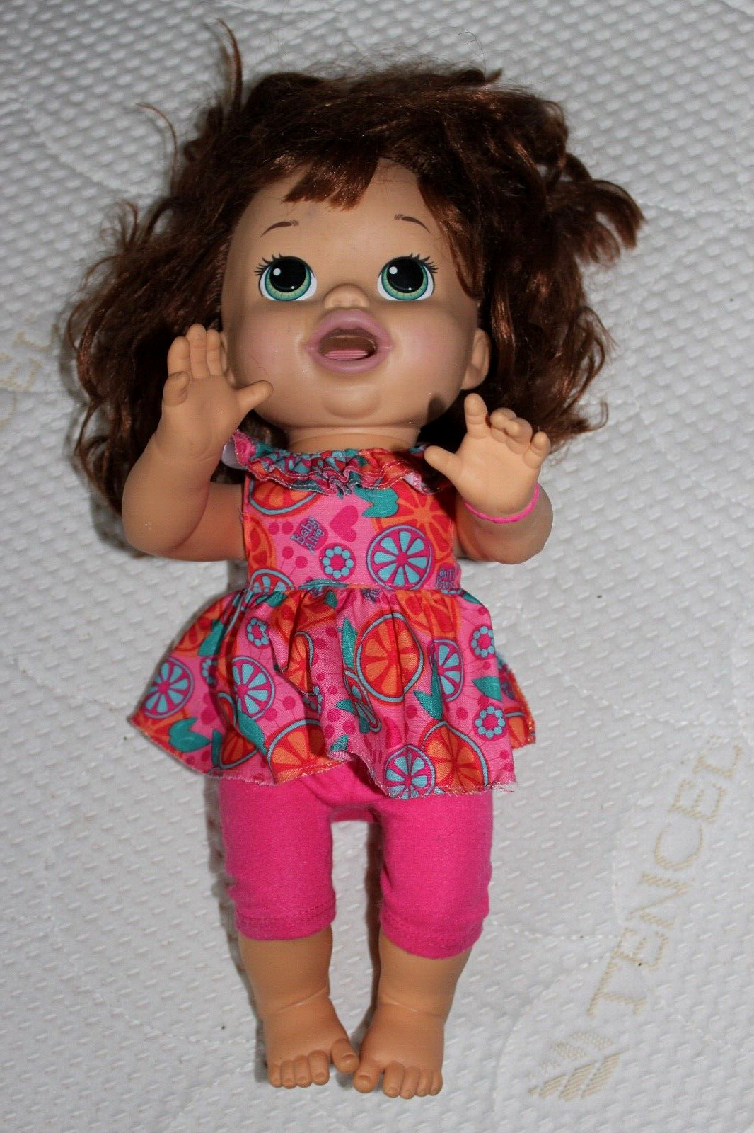 2014 Hasbro 15" Baby Alive Doll - Red/Brown Hair - Working
