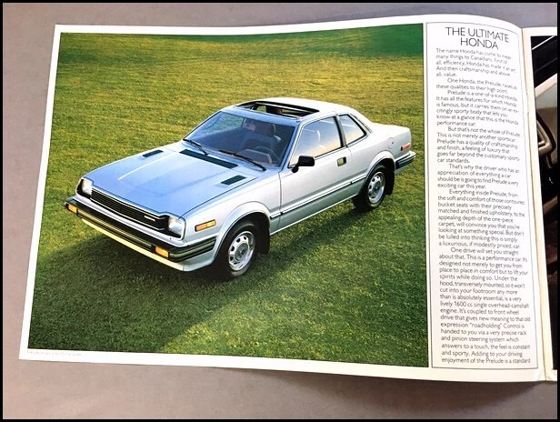 1981 Honda Prelude Original Canada Car Brochure Catalog Foto 2 de 4