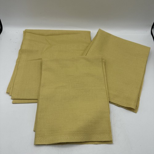 Aida Cloth Cross Stitch Fabric Mustard Yellow Various Sizes 3 Pieces