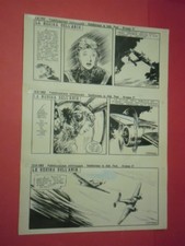 CHIOMENTI-tavola x 3 striscia originale "regina"appendice EROE CALIFORNIA 1952-N