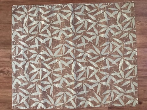 New Westpoint Stevens Bamboo Leaves Pillow Shams Set Of 2 Brown & Green - Picture 7 of 9