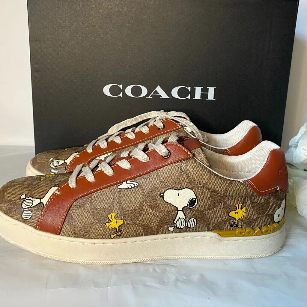 NWB Coach X Peanuts Clip Low Top Sneaker With Snoopy CE860 NWB Coach X Peanuts Clip Low Top Sneaker With Snoopy CE860