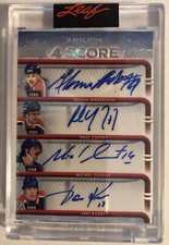 2021 Leaf Superlative KURRI COFFEY ANDERSON GOULET 4 Score Auto Autograph 2/2