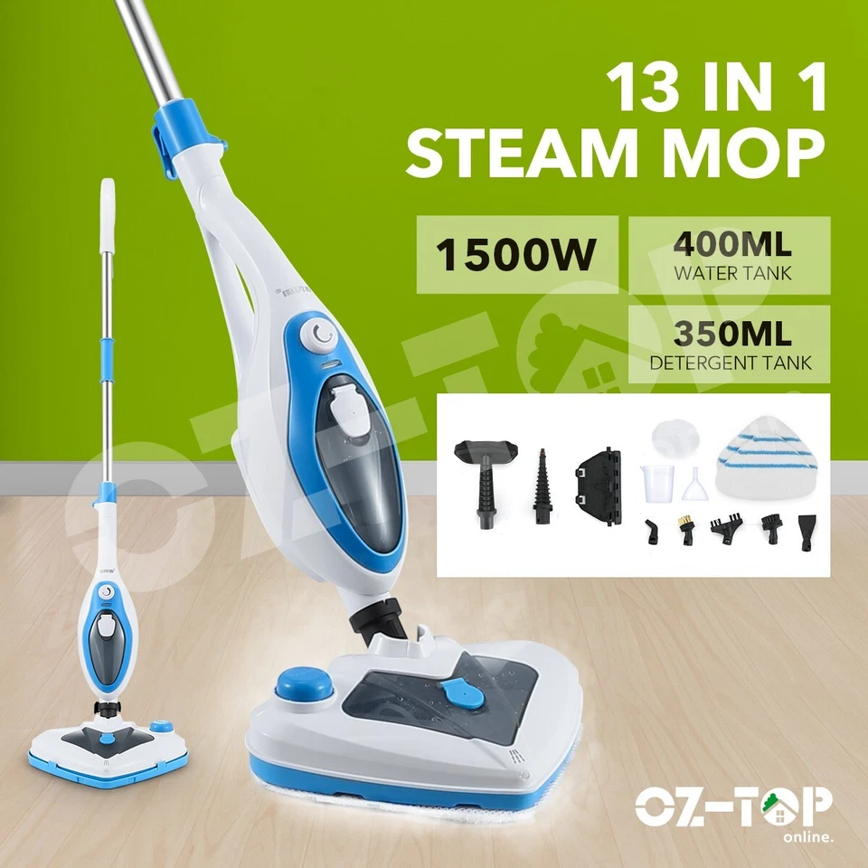 Maxkon 13in1 Steam Mop Cleaner Handheld Floor Carpet Cleaning w/Bonus 400ml Home