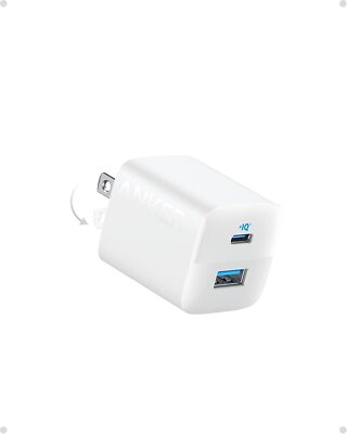 Anker 33W USB-C Fast Charger Portable Foldable Power Adapter for iPhone/Samsung
