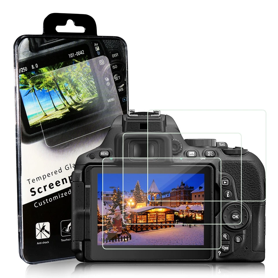 Закаленное стекло камеры ЖК-экран протектор пленка для Nikon D5300/D5500 - Изображение 3 из 4