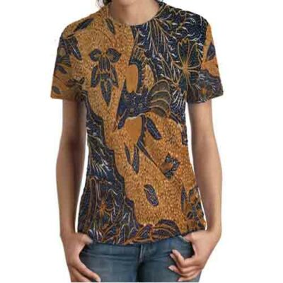 Women Tshirt Original Indonesian Batik 7434105922944 Tee Polyester T-Shirt