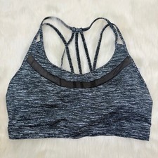 Victoria's Secret  Medium Support Strappy Back Sports Bra in Space Gray