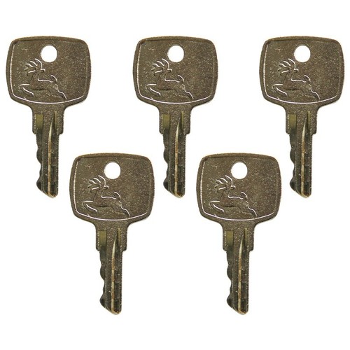 1 John Deere Ignition Key Fits Loaders Tractors Backhoes With Logo AR51481 USA E - Foto 8