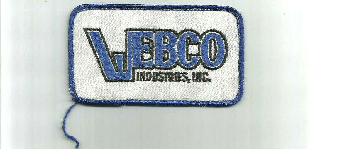 WEBCO Industries Sand Springs OK patch 21/2 X 43/8 2179 eBay