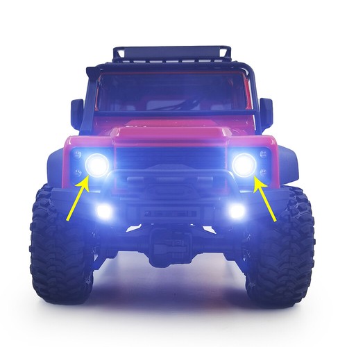 1/2/5x Scheinwerfer & Rückleuchten LED Leuchten für 1:18 RC Carwler TRX4M Neu - Bild 10 von 11