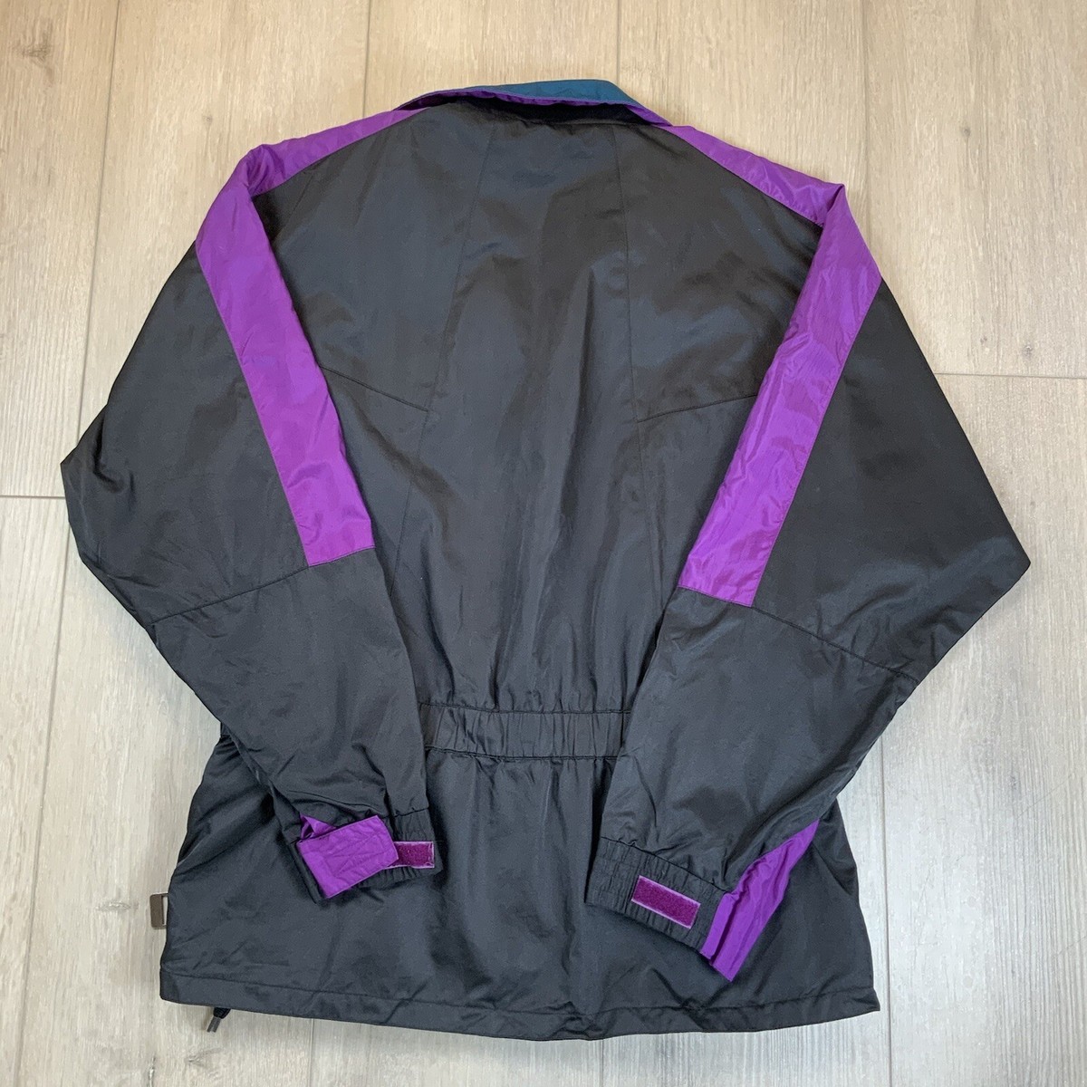 Vintage Ossi Skiwear Ski Jacket Retro Black/Purple Nylon Vintage Ossi Skiwear Ski Jacket Retro Black/Purple Nylon