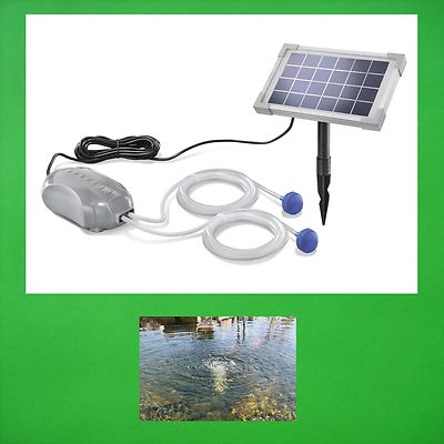 2,5 W SOLAR TEICHBELÜFTER SAUERSTOFFPUMPE GARTENTEICH TEICH BELÜFTER
