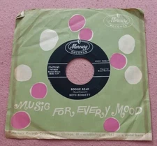Boyd Bennett 45 Boogie Bear / A Boy Can Tell Mercury 71479 vg+