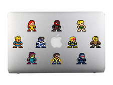 8bit MARVEL NEW WARRIORS Vinyl Decal Set of 10 Stickers For Laptops Macbooks