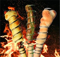 Stockbrot Spieß Hot-Dog Maker Grillspieß Wurstspieß KnüPpelkuchen Lagerfeuer Bbq