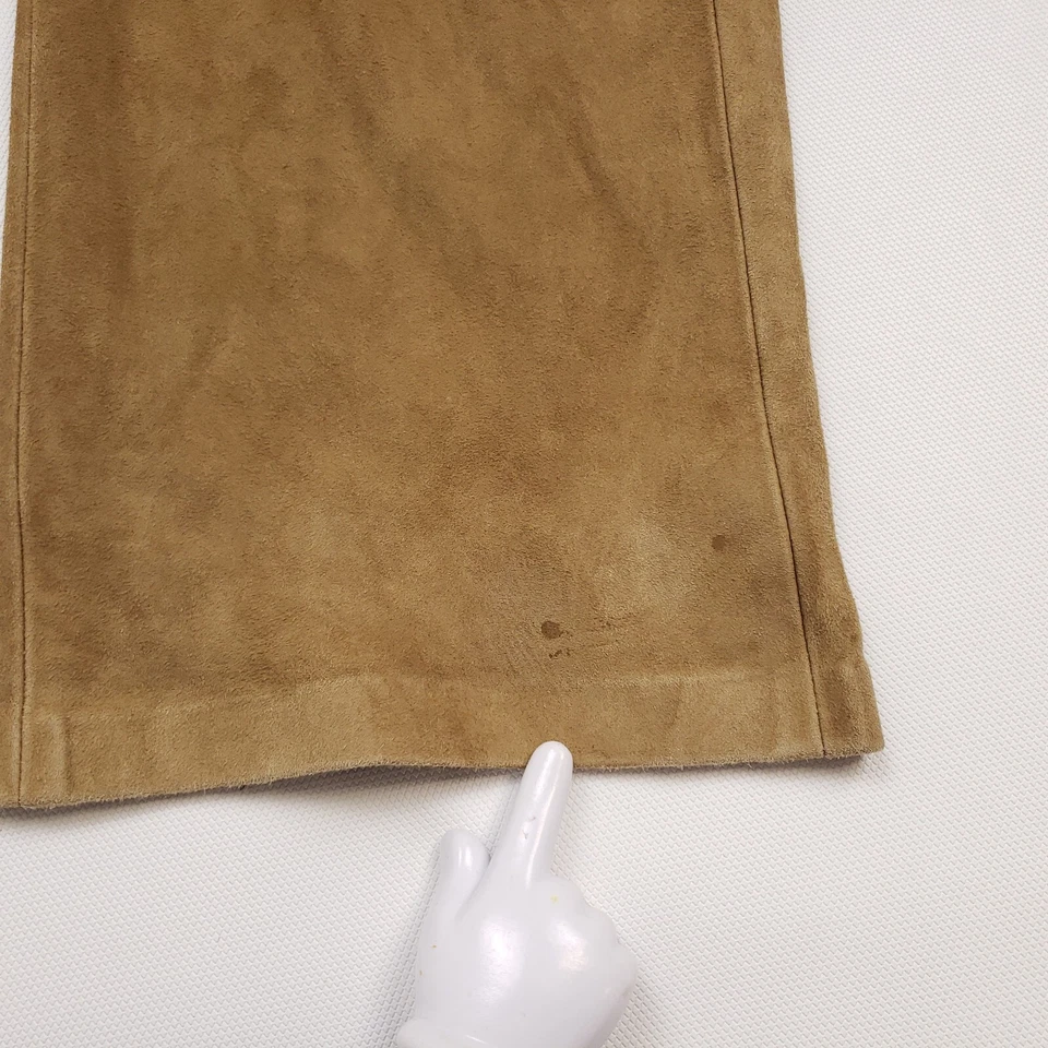 Pantalones de gamuza Ralph Lauren etiqueta púrpura W32 L32 para hombre etiqueta 34 pantalones de cuero Italia Foto 4 de 4