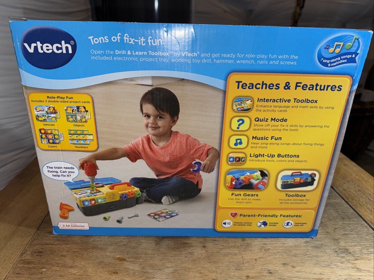 VTech 80-178200 Drill and Learn Toolbox Toy for sale online | eBay
