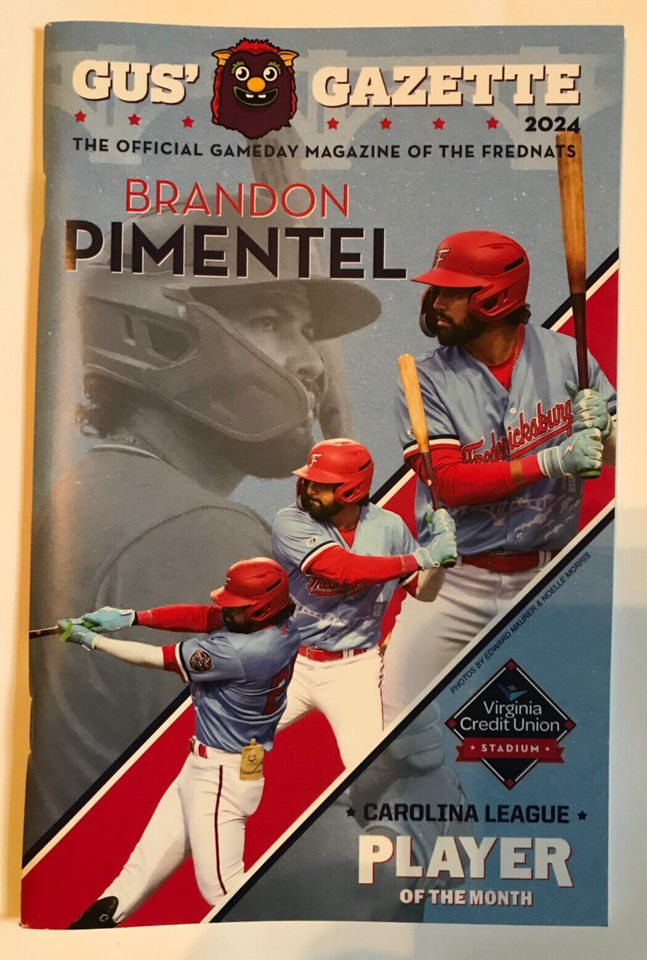 2024-frednats-gus-gazette-fredericksburg-nationals-program-you-pick-ebay
