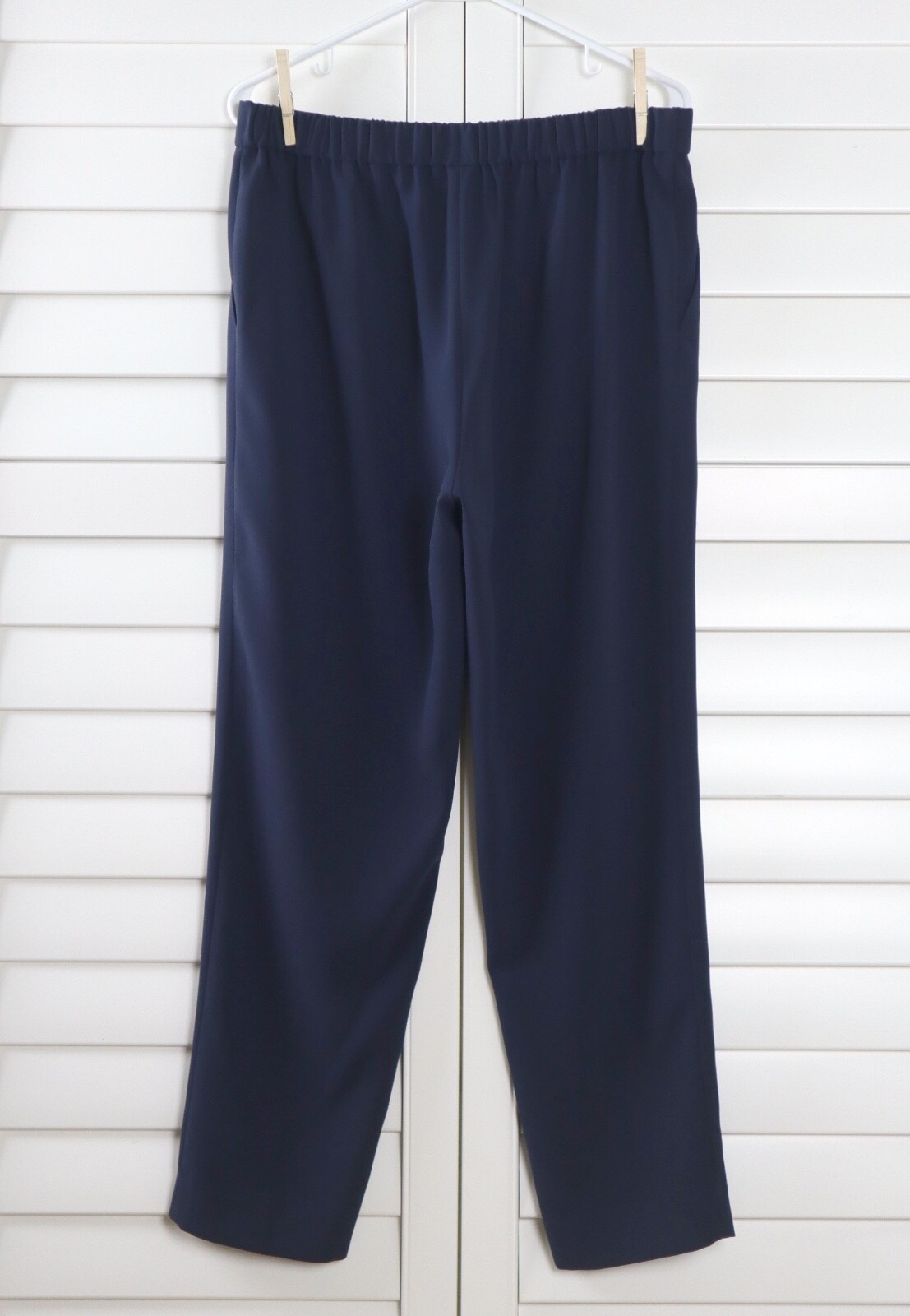 ST. JOHN COLLECTION $295 Pull On Solid Navy Crepe… - image 4