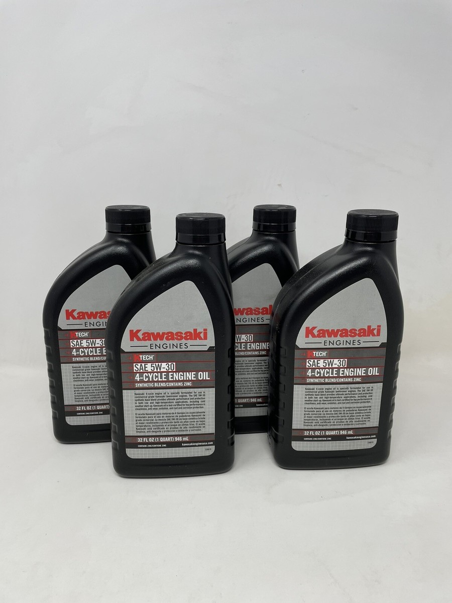 OEM Kawasaki Lawn Mower SAE 5W30 4-Cycle Engine Oil (4